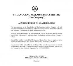 LMPI Pengumuman RUPS 2019 250