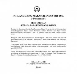 LMPI Pengumuman RUPS 2019 250