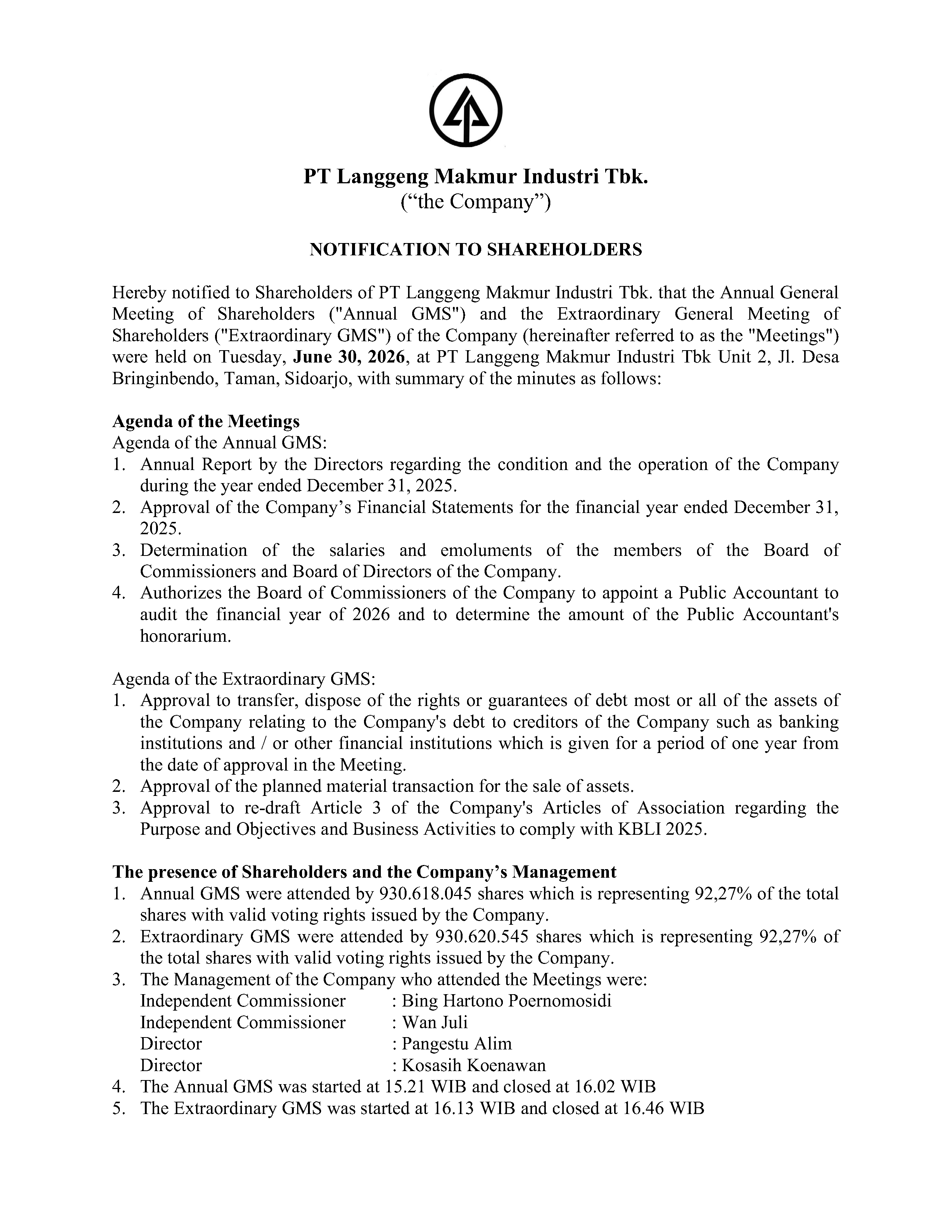 26 LMPI Risalah RUPS Page1